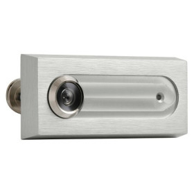 Door Viewer with label AXA - LINIA ATLAS2 - Silver matt
