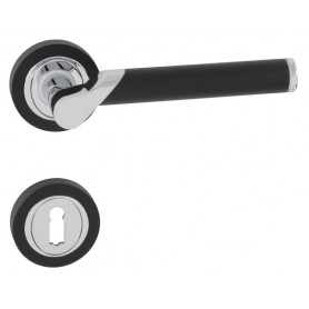 Handle LIENBACHER DUKON - BS / OC - Black matt / Polished chrome