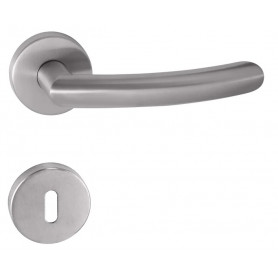 Kilincs TUPAI NERO - R 2233 - Szálcsiszolt inox