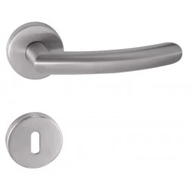 Kilincs TUPAI NERO - R 2233 - Szálcsiszolt inox