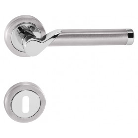 Door handle TUPAI MARENA - R 794 - Polished chrome / brushed stainless steel