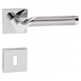Door handle TUPAI MARENA - HR 794Q - Polished chrome / brushed stainless steel
