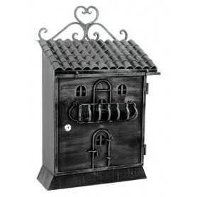 Briefkasten FB614T - Schwarz / Platin Silber