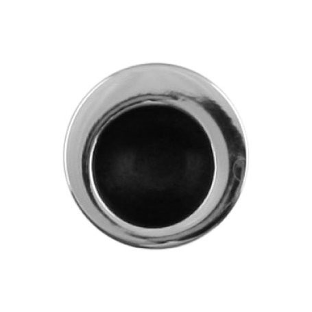 FT Kulaté madélko do čela posuvných dveří - Chrom lesklý