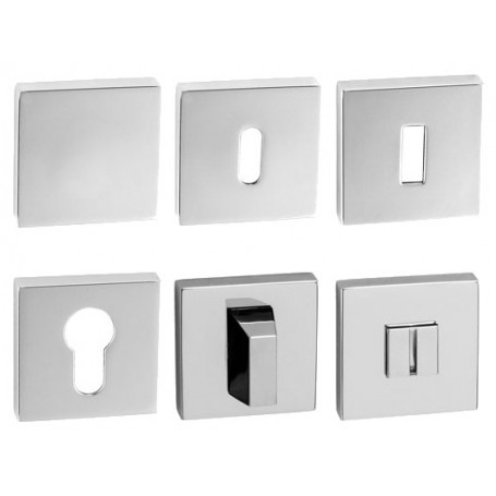 Rosette TUPAI - HR - Polished chrome