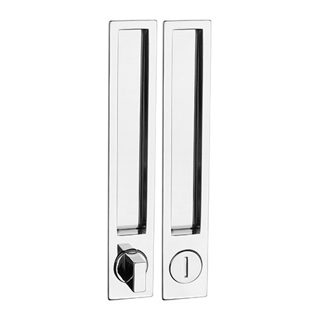 Mušla na posuvné dvere PAMAR 1096Z - WC - Chróm lesklý