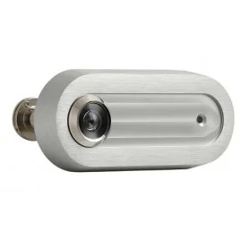 Door Viewer with label AXA LINIA BETA2 - Silver matt