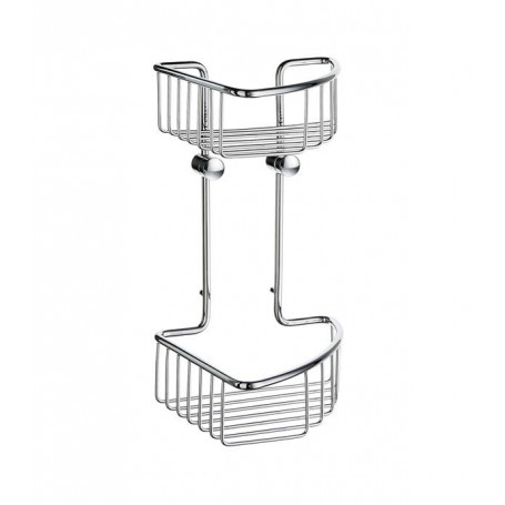 Dvojitá odkladacia polička, mriežka SMEDBO Chróm lesklý