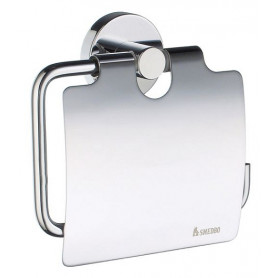 Toilettenpapierhalter mit Deckel SMEDBO HOME - Chrom glänzend
