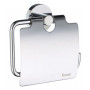 Toilet roll holder with lid SMEDBO HOME - Polished chrome