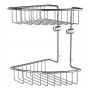 Corner soap basket double SMEDBO HOUSE - Polished chrome