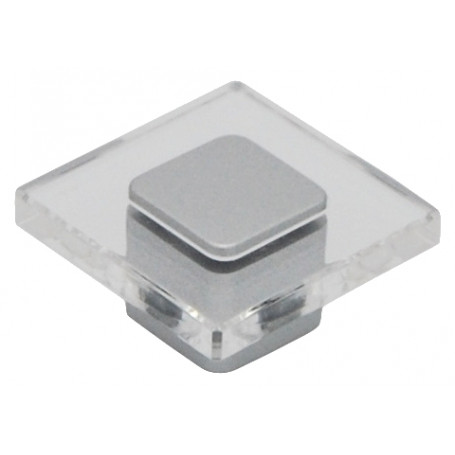 Möbelgriff 414Q - Matt Chrom / Transparent