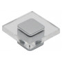 Furniture handle 414Q - Matt chrome / transparent
