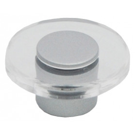 Furniture handle 414 - Matt chrome / transparent