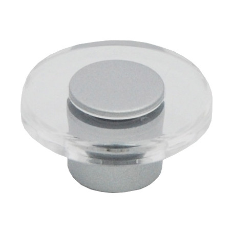 Uchwyt meblowy 414 - Chrom matowy / przezroczysty