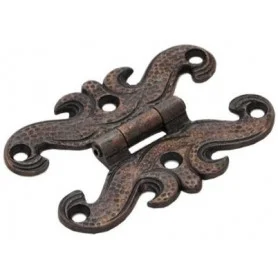 Ozdobný nábytkový záves Emanuel Patina tmavá