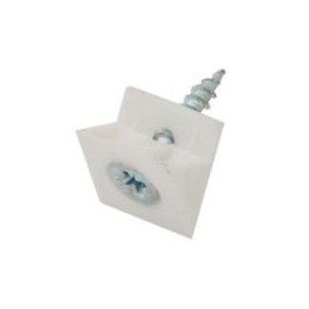 Upevňovací trojúhelník se šroubem (100ks) Bílý