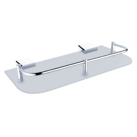 Glass shelf with brackets and fence NIMCO KIBO Ki 14091AX-30-26 300 mm