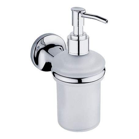 Dávkovač na tekuté mýdlo se skleněnou nádobkou NIMCO Monolit