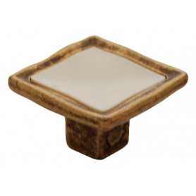 Nábytkový úchyt VALENTÍN - Patina na mosadzi