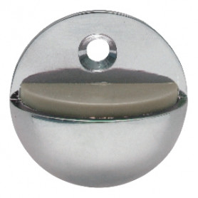 Door stopper semicircle - BN - Brushed stainless steel
