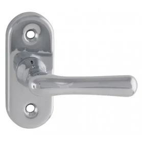 ELEGANT - Hälfte fensterolive Klein - Chrom glänzend