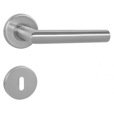 Door handle MP FAVORIT - R - Brushed stainless steel