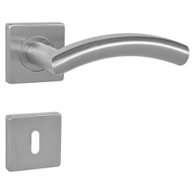 Door handle MP SWING - HR - Brushed stainless steel