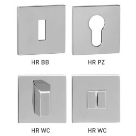 Rosette TUPAI HR - 5 S - Polished chrome