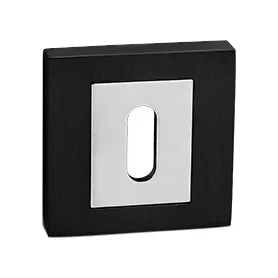 Rosette MP - HR - Schwarz matt / Chrom glänzend