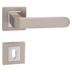 Klamka BISKIT HR - NP / OC - Nikiel perła / Chrom błyszczący