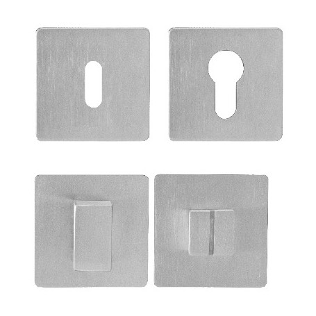 MP - Rosette - HR 3SM - BN - Brushed stainless steel