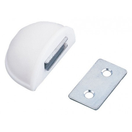 Magnetic door stopper glued