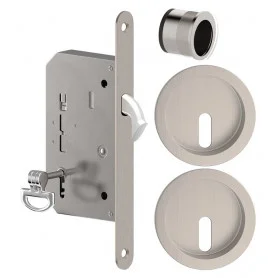 Tolóajtózár szett METAL-BUD - ONS - Szatén nikkel