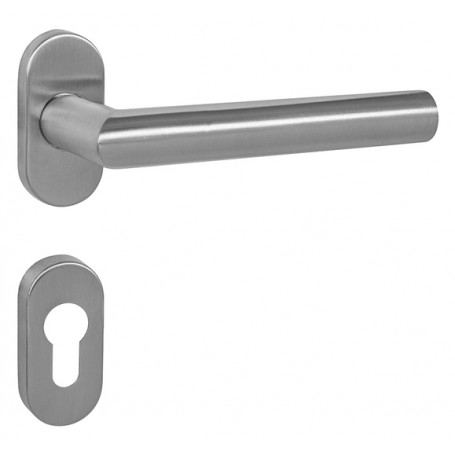 Door handle MP FAVORIT - UOR - Brushed stainless steel