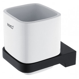 Cup for toothbrushs NIMCO MAYA BLACK MAC 29058K-90