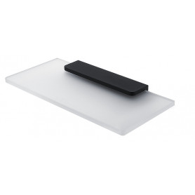 Sklenená polica s držiakom NIMCO MAYA BLACK MAC 29091B-20-90