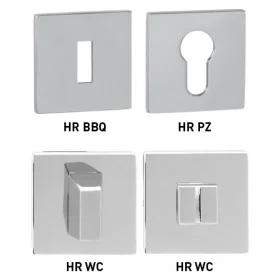 Rosette MP - HR SQ6 - Chrom glänzend