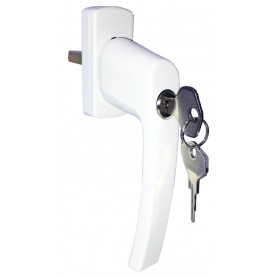Lockable handle for euro window HR - White