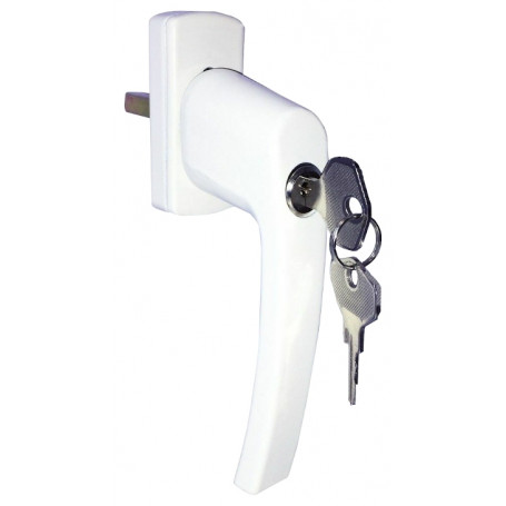 Lockable handle for euro window HR - White