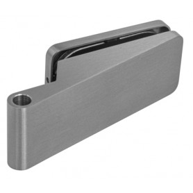 Üvegajtó pánt UNIQUE R8 (vízszintes) - Szálcsiszolt inox