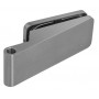 Glass door hinge UNIQUE R8 (horizontal) - Brushed stainless steel