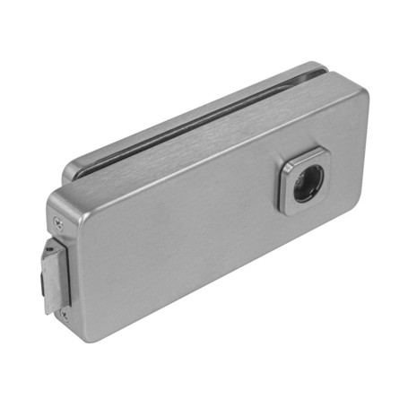 Üvegajtó zár UNIQUE R8 - Szálcsiszolt inox