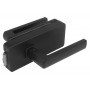 Glass door lock UNIQUE R8 + handle HOSTA - Black matt