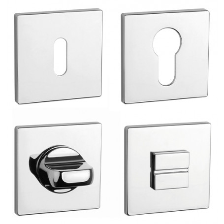 Rosette APRILE - HR 5S - Polished chrome