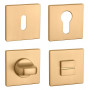 Rosette APRILE - HR 5S - Brushed brass