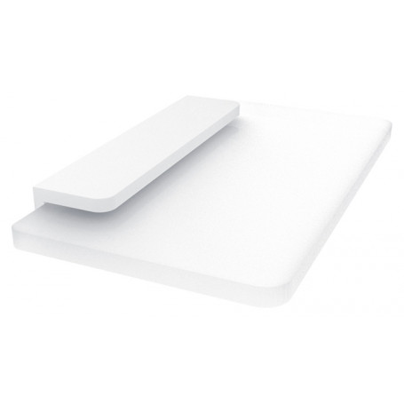 Półka szklana z uchwytem NIMCO MAYA WHITE 200 mm