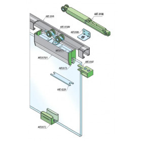 Beschläge für Glasschiebetüren SILENT GLASS S 100 SP