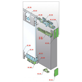 Invisible system for glass sliding doors SISCO SISTEM