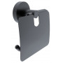 Toilettenpapierhalter mit Deckel NIMCO UNIX BLACK